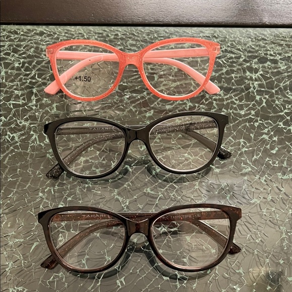 No Boundaries Accessories - Stylish Eyeglasses Set - Pink and Black